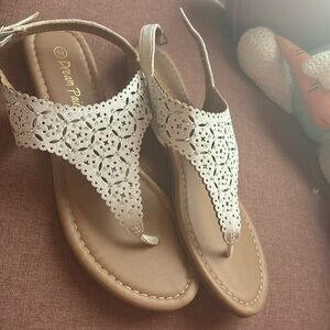 Sandals, Bejeweled, Never been worn